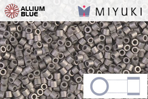 MIYUKI Delica® Seed Beads (DBS0321) 15/0 Round Small - Matte Nickel Plated - Click Image to Close