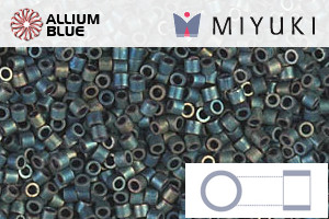 MIYUKI Delica® Seed Beads (DBS0324) 15/0 Round Small - Matte Metallic Patina Iris - Click Image to Close