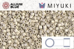 MIYUKI Delica® Seed Beads (DBS0335) 15/0 Round Small - Matte Galvanized Silver - 关闭视窗 >> 可点击图片