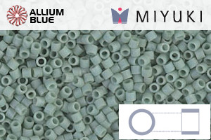 MIYUKI Delica® Seed Beads (DBS0374) 15/0 Round Small - Matte Opaque Sea Foam Luster - 关闭视窗 >> 可点击图片