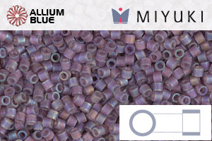 MIYUKI Delica® Seed Beads (DBS0869) 15/0 Round Small - Matte Transparent Mauve AB - 關閉視窗 >> 可點擊圖片