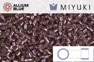 MIYUKI Delica® Seed Beads (DBS1204) 15/0 Round Small - Silver Lined Mauve - Haga Click en la Imagen para Cerrar