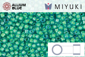 MIYUKI Delica® Seed Beads (DB2053) 11/0 Round - Luminous Mermaid Green - 關閉視窗 >> 可點擊圖片