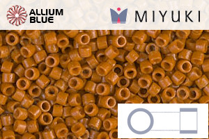 MIYUKI Delica® Seed Beads (DB2108) 11/0 Round - DURACOAT Op Persimmon - Click Image to Close