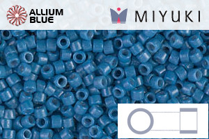 MIYUKI Delica® Seed Beads (DB2135) 11/0 Round - DURACOAT Op Juniper Berry - Click Image to Close