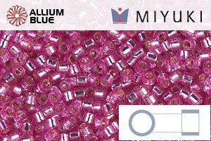 MIYUKI Delica® Seed Beads (DB2153) 11/0 Round - Duracoat Silver Lined Pink Parfait - 關閉視窗 >> 可點擊圖片