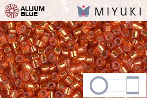 MIYUKI Delica® Seed Beads (DB2158) 11/0 Round - Duracoat Silver Lined Clementine - 关闭视窗 >> 可点击图片