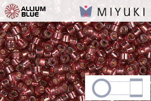 MIYUKI Delica® Seed Beads (DB2160) 11/0 Round - Duracoat Silver Lined Magenta - 關閉視窗 >> 可點擊圖片