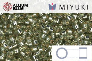 MIYUKI Delica® Seed Beads (DB2163) 11/0 Round - DURACOAT Silver Lined Willow - Click Image to Close
