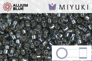 MIYUKI Delica® Seed Beads (DB2166) 11/0 Round - Duracoat Silver Lined Light Blue - Haga Click en la Imagen para Cerrar