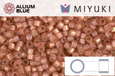 MIYUKI Delica® Seed Beads (DB2178) 11/0 Round - DURACOAT Silver Lined Semi-Matte Papaya