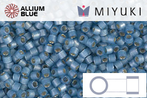 MIYUKI Delica® Seed Beads (DB2176) 11/0 Round - DURACOAT Silver Lined Semi-Matte Light Bayberry - Click Image to Close