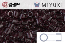 MIYUKI Delica® Seed Beads (DBL0906) 8/0 Round Large - Sparkling Purple Lined Crystal