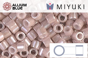 MIYUKI Delica® Seed Beads (DBL1535) 8/0 Round Large - Opaque Pink Champagne Ceylon - 关闭视窗 >> 可点击图片