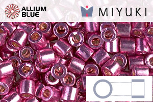 MIYUKI Delica® Seed Beads (DBL1840) 8/0 Round Large - DURACOAT Galvanized Hot Pink