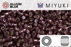 MIYUKI Round Seed Beads (RR11-0013) - Silver Lined Mauve - 關閉視窗 >> 可點擊圖片