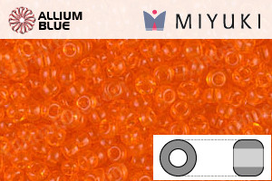 MIYUKI Round Rocailles Seed Beads (RR11-0138) 11/0 Small - Transparent Orange - Haga Click en la Imagen para Cerrar