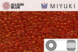 MIYUKI Round Rocailles Seed Beads (RR11-0139) 11/0 Small - Orange Transparent