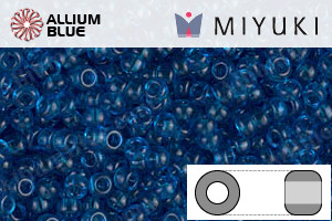 MIYUKI Round Rocailles Seed Beads (RR11-0149) 11/0 Small - Transparent Capri Blue - Haga Click en la Imagen para Cerrar