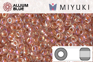 MIYUKI Round Rocailles Seed Beads (RR11-0275) 11/0 Small - Dark Peach Lined Crystal AB - 关闭视窗 >> 可点击图片