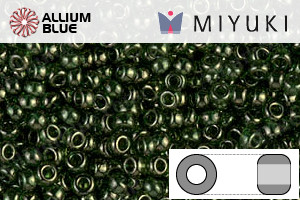 MIYUKI Round Rocailles Seed Beads (RR11-0306) 11/0 Small - Olive Green Gold Luster - Haga Click en la Imagen para Cerrar
