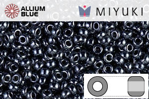 MIYUKI Round Rocailles Seed Beads (RR11-0451) 11/0 Small - Metallic Gunmetal - Haga Click en la Imagen para Cerrar