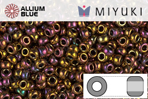 MIYUKI Round Seed Beads (RR11-0462) - Metallic Gold Iris - 關閉視窗 >> 可點擊圖片