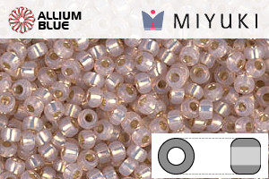 MIYUKI Round Rocailles Seed Beads (RR11-0579) 11/0 Small - Light Pale Rose Silverlined - Haga Click en la Imagen para Cerrar