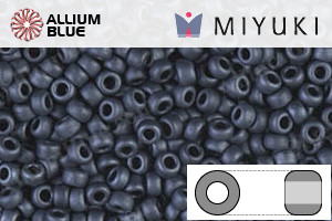 MIYUKI Round Seed Beads (RR11-2001) - Matte Gunmetal - 關閉視窗 >> 可點擊圖片