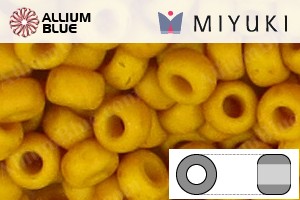 MIYUKI Round Rocailles Seed Beads (RR11-2312) 11/0 Small - Opaque Matte Honey Mustard