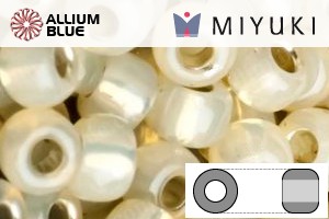 MIYUKI Round Rocailles Seed Beads (RR11-2358) 11/0 Small - Silverlined Light Honey Opal - 关闭视窗 >> 可点击图片