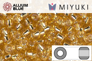 MIYUKI Round Rocailles Seed Beads (RR8-0003) 8/0 Large - Silver Lined Gold - 关闭视窗 >> 可点击图片