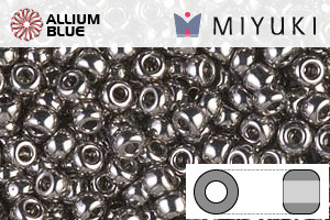 MIYUKI Round Rocailles Seed Beads (RR8-0190) 8/0 Large - Nickel Plated - 关闭视窗 >> 可点击图片