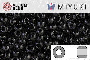 MIYUKI Round Rocailles Seed Beads (RR8-0401) 8/0 Large - Black - 关闭视窗 >> 可点击图片