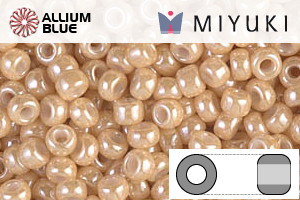 MIYUKI Round Rocailles Seed Beads (RR8-0593) 8/0 Large - Light Caramel Ceylon - 关闭视窗 >> 可点击图片