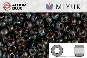 MIYUKI Round Rocailles Seed Beads (RR8-4504) 8/0 Large - Transparent Ruby Picasso - 关闭视窗 >> 可点击图片