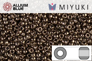 MIYUKI Round Rocailles Seed Beads (RR15-0457) 15/0 Extra Small - Metallic Dark Bronze - 關閉視窗 >> 可點擊圖片