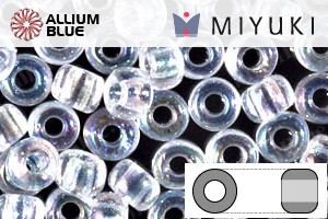 MIYUKI Round Rocailles Seed Beads (RR6-0250) 6/0 Extra Large - Crystal AB - Click Image to Close