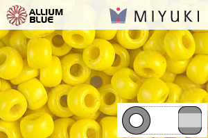 MIYUKI Round Rocailles Seed Beads (RR6-0404) 6/0 Extra Large - Opaque Yellow - 关闭视窗 >> 可点击图片