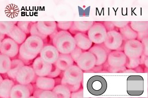 MIYUKI Round Rocailles Seed Beads (RR6-0415) 6/0 Extra Large - Opaque Pink - Click Image to Close