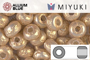 MIYUKI Round Rocailles Seed Beads (RR5-3953) 5/0 E Beads - Baroque Pearl Gold - 关闭视窗 >> 可点击图片
