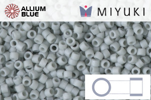 MIYUKI Delica® Seed Beads (DB2281) 11/0 Round - Matte Opaque Glazed Shark Fin