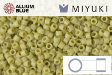 MIYUKI Delica® Seed Beads (DB2290) 11/0 Round - Matte Opaque Glazed Spring Green