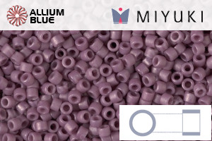 MIYUKI Delica® Seed Beads (DB2295) 11/0 Round - Matte Opaque Glazed Twilight Lavender - Click Image to Close