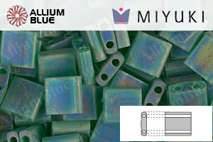MIYUKI TILA™ Beads (TL-0146FR) - Matte Transparent Green AB - Click Image to Close