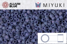 MIYUKI Delica® Seed Beads (DB2319) 11/0 Round - Matte Opaque Glazed Navy AB