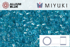 MIYUKI Delica® Seed Beads (DB2382) 11/0 Round - Inside Dyed Aqua - Click Image to Close