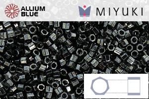 MIYUKI Delica® Seed Beads (DBC0001) 11/0 Hex Cut - Metallic Gunmetal - 关闭视窗 >> 可点击图片