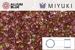 MIYUKI Delica® Seed Beads (DBSC0103) 15/0 Hex Cut Small - Dark Topaz Rainbow Gold Luster - Haga Click en la Imagen para Cerrar