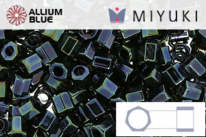 MIYUKI Delica® Seed Beads (DBLC0002) 8/0 Hex Cut Large - Metallic Dark Blue Iris